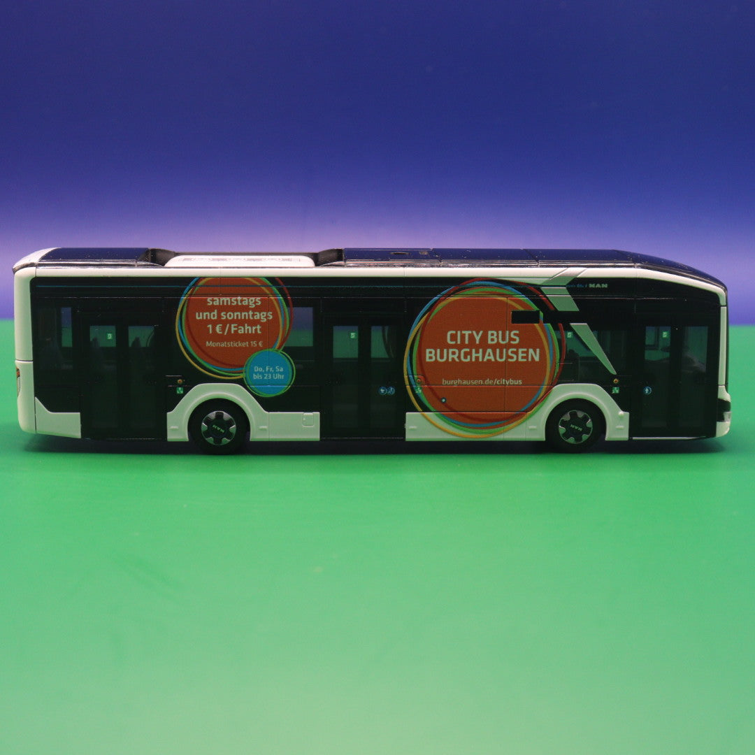 MAN Lions City 12 E - Citybus Burghausen - Verkehrsbetrieb Brodschelm - Modellbus Rietze 76364