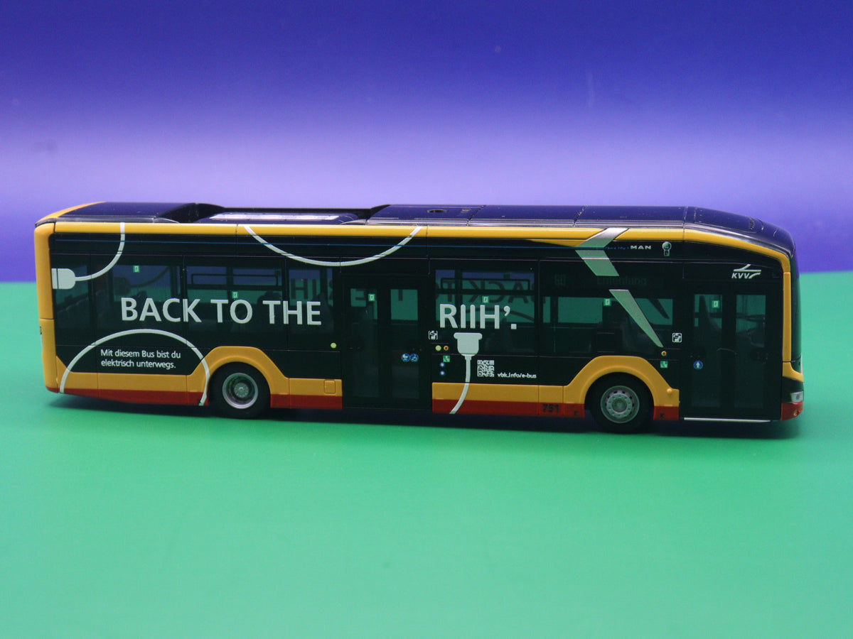 MAN Lions City 12E - Verkehrsbetriebe Karlsruhe - Modellbus Rietze 76330