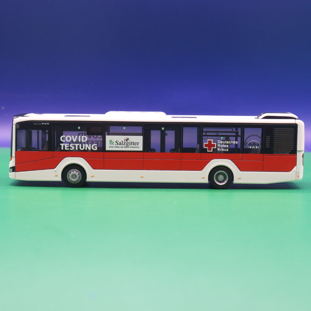 MAN New Lions City - DRK Salzgitter - Covid Teststation - Modellbus Rietze