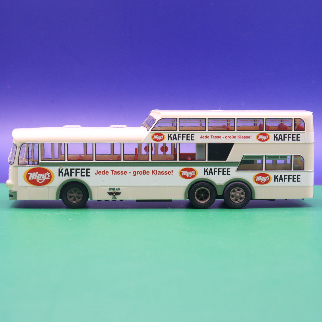Büssing - KVG AG Köln - Mays Kafee - (OHNE OVP) - Modellbus VK Modelle