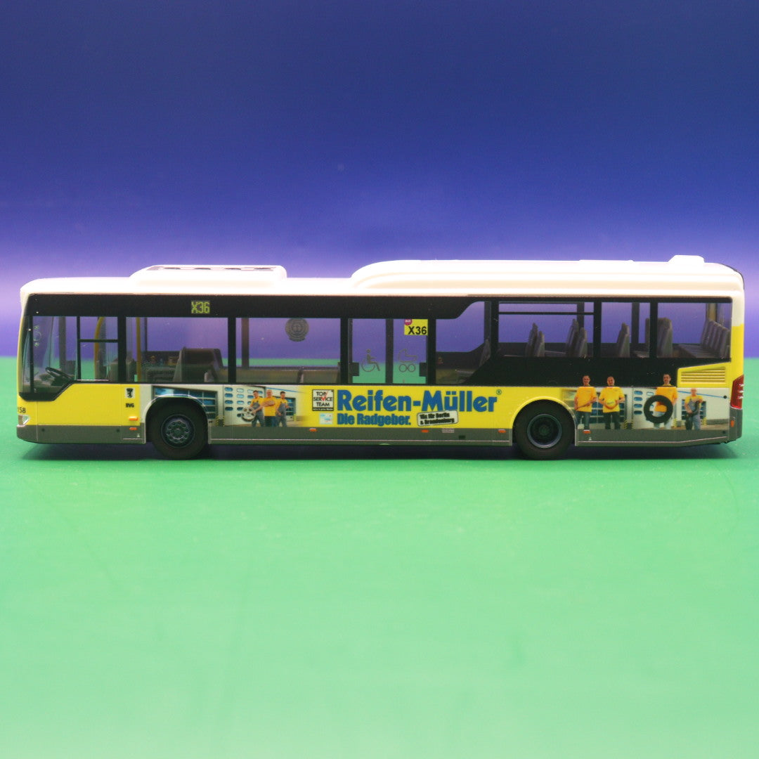 Mercedes Benz O530 Citaro LE - BVG Berlin - Reifen Müller - Linie X36 U Haselhorst - Modellbus Viessmann