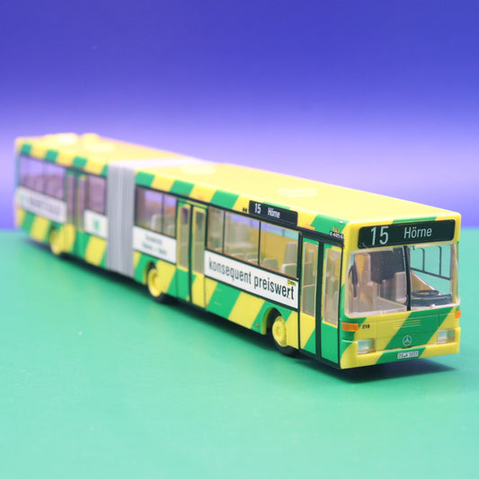 Mercedes Benz O405 G - Stadtwerke Osnabrück - Marktkauf - Linie 15 Hörne - Modellbus Rietze 69813