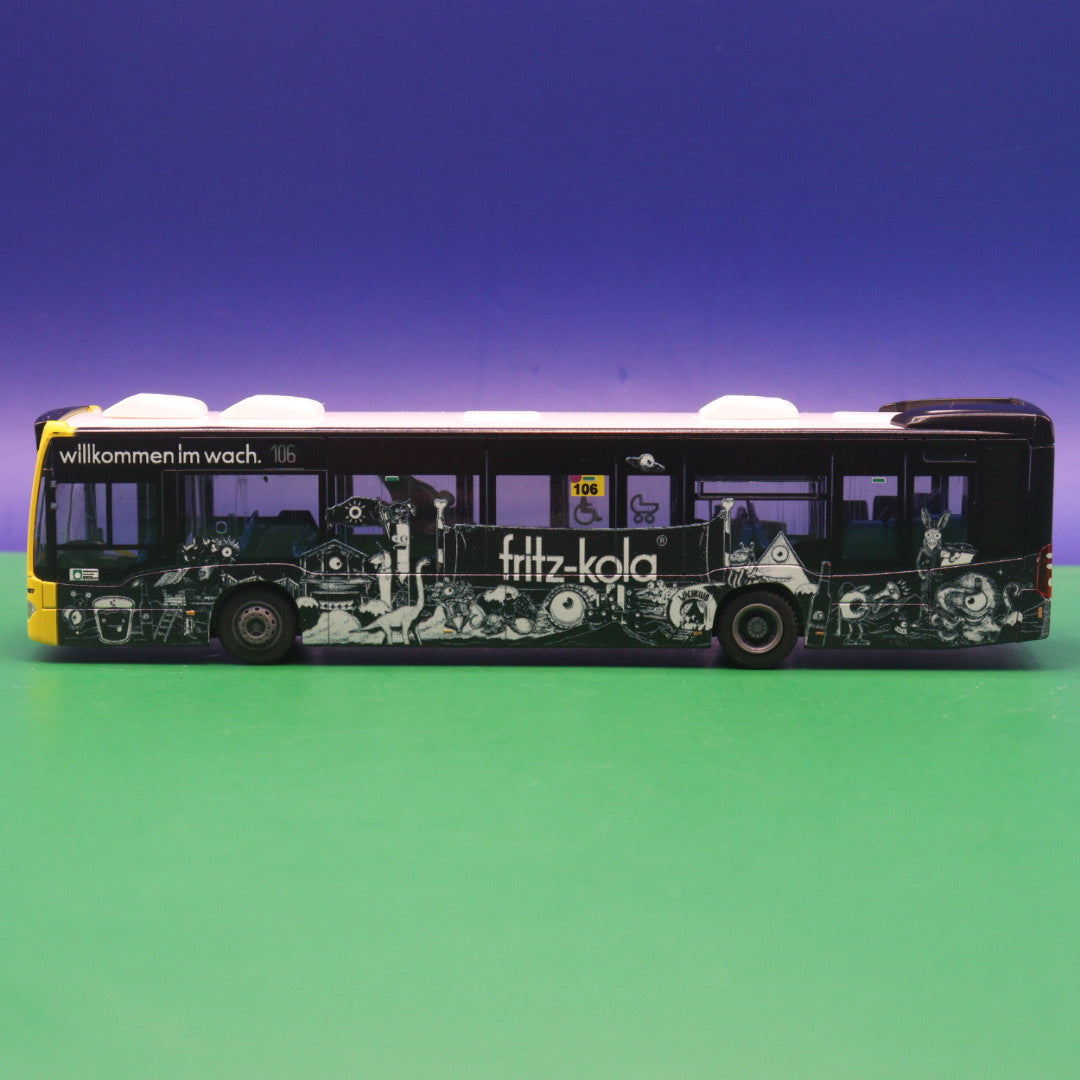 Mercedes Benz Citaro C2 - Omnibusgesellschaft Hartmann (BVG Berlin) - Fritz Kola - Linie 106 Lindenhof via S Südkreuz - LIMITIERTE AUFLAGE 150 Stück - Modellbus Rietze 73459
