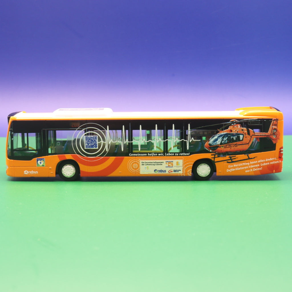 Mercedes Benz Citaro C2 - rebus Rostock - Rettungsbus - Modellbus Rietze 73511