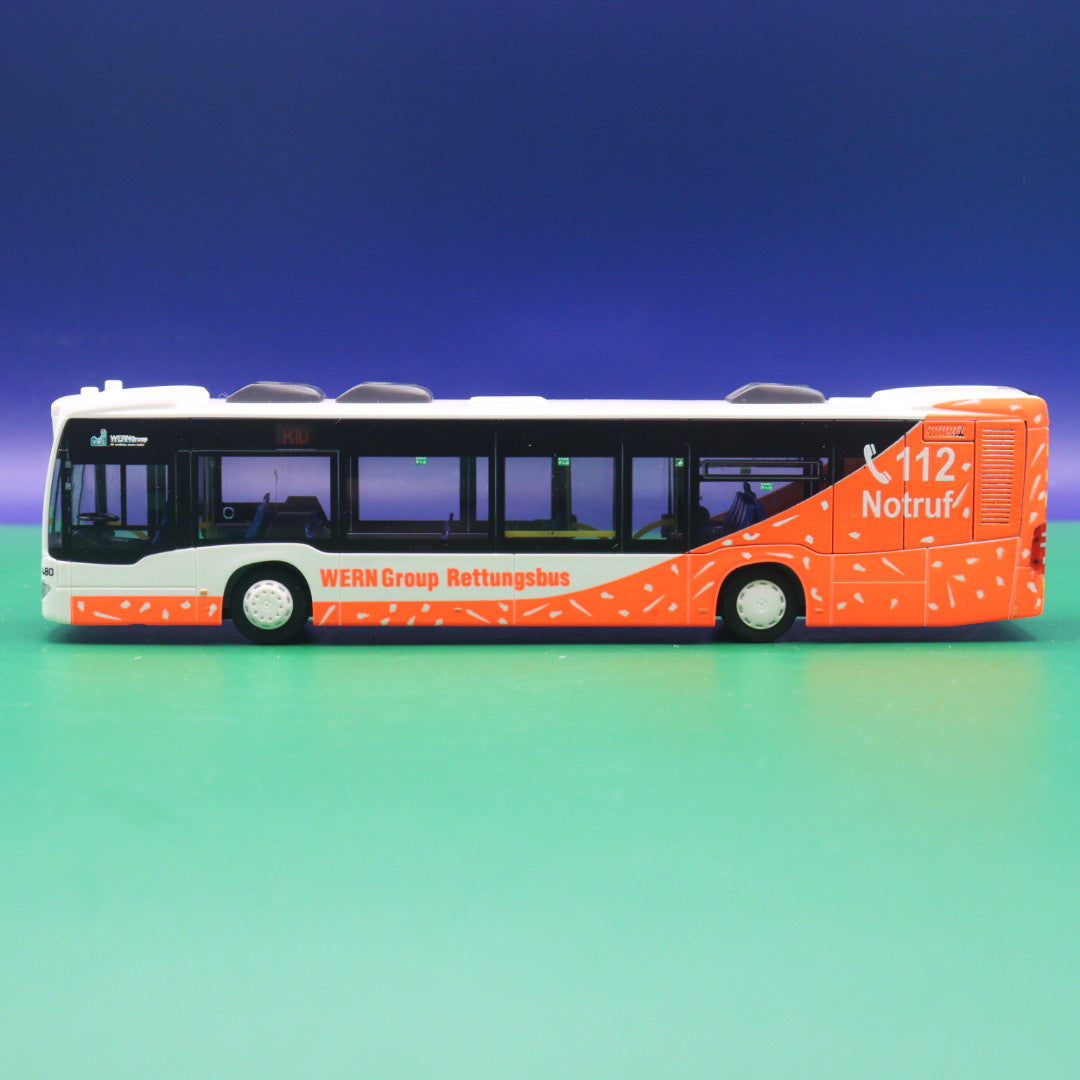 Mercedes Benz Citaro C2 - VWS Siegen - Rettungsbus  mit Vitrine - Modellbus Rietze 69364