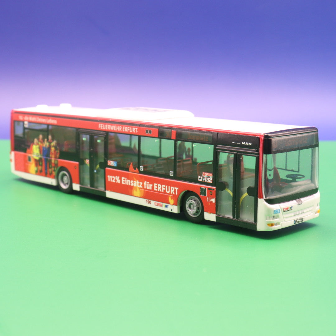 MAN Lions City 12 - EVAG Erfurt - Feuerwehr Erfurt - Modellbus Rietze 73935