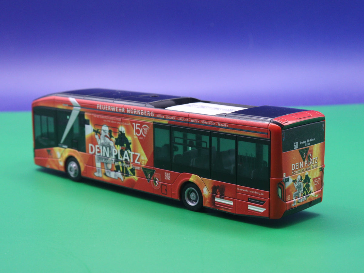 MAN Lions CIty 12E - VAG - Feuerwehr Nürnberg - Modellbus Rietze 76344