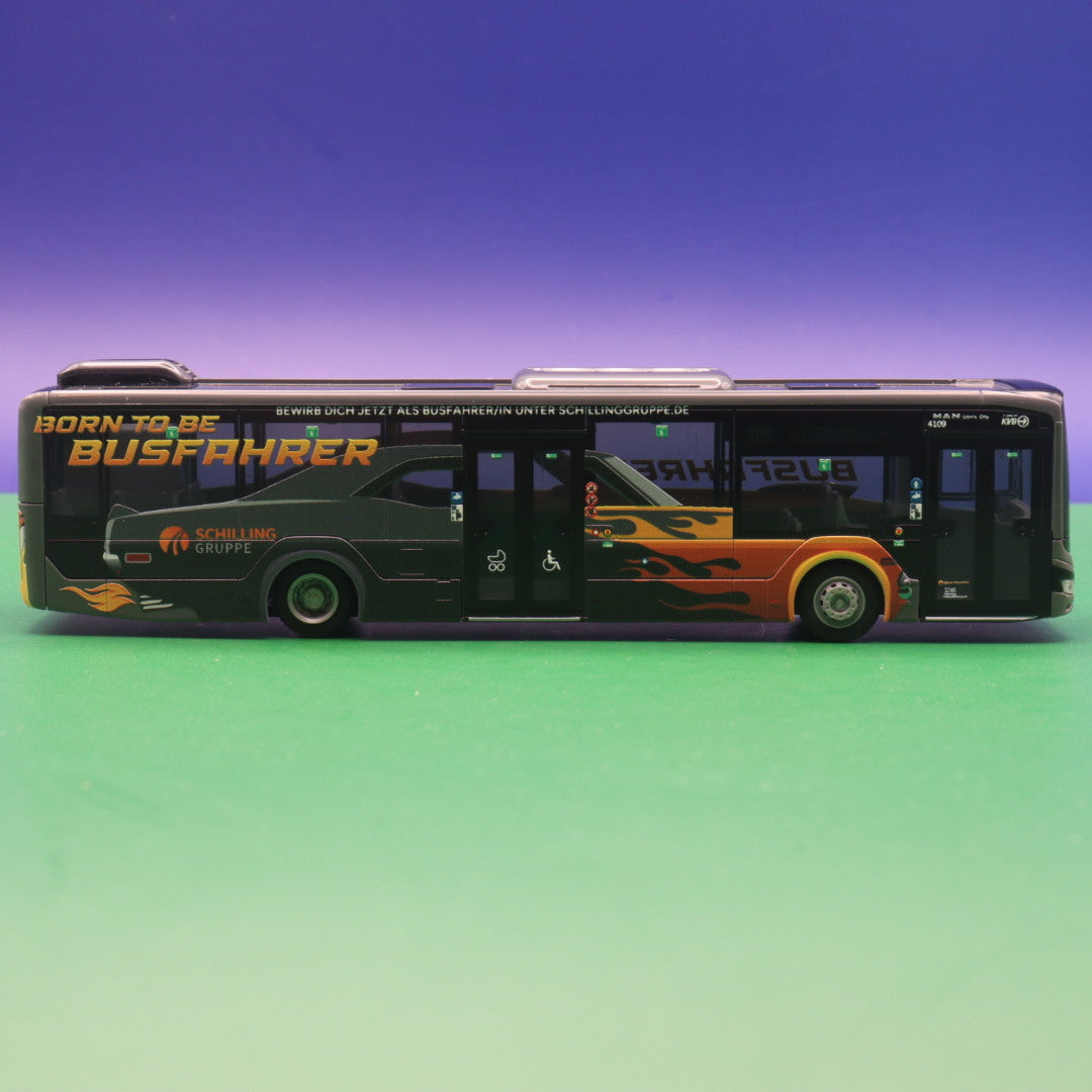 MAN New Lions City 12 - Omnibusverkehr Schilling Hürth (KVB) Köln - BORN TO BE BUSFAHRER - Modellbus Rietze 75409
