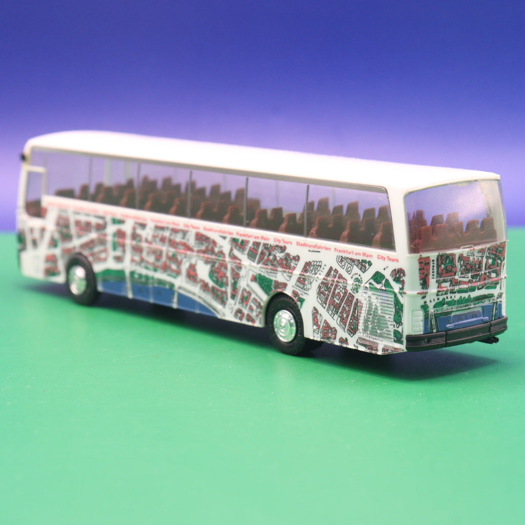 Setra S 215 HD - Stadtrundfahrten Frankfurt am Main - Gebraucht, Ohne OVP - Modellbus Herpa