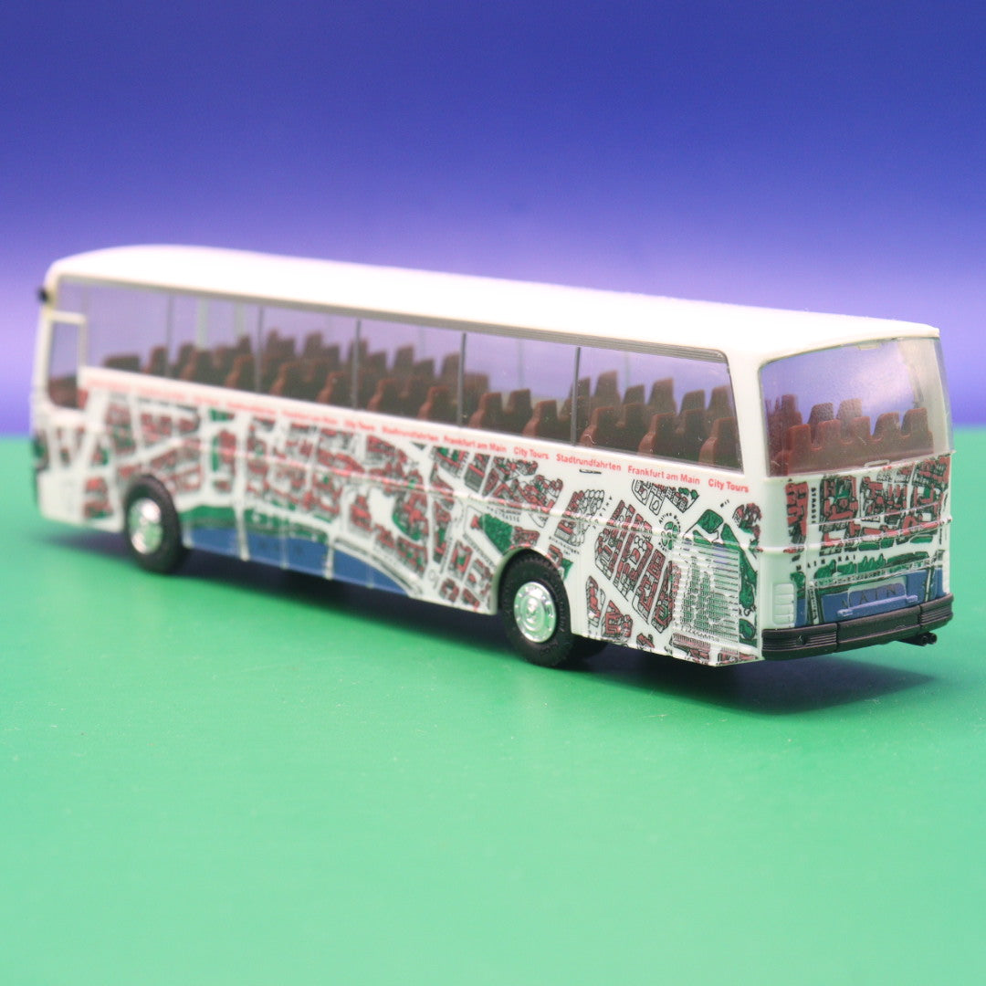 Setra S 215 HD - Stadtrundfahrten Frankfurt am Main - Gebraucht, Ohne OVP - Modellbus Herpa