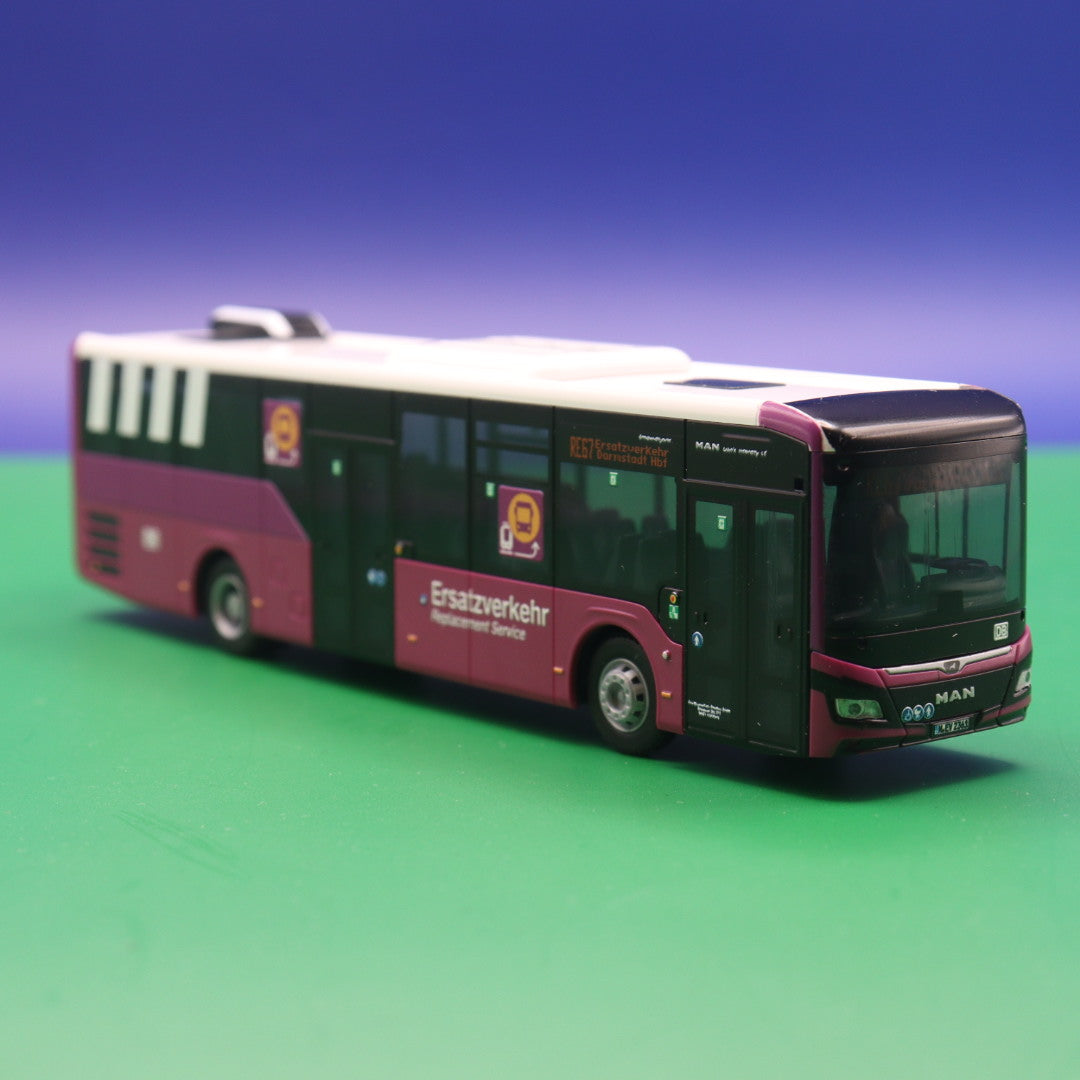 MAN Intercity LE - DB Schienenersatzverkehr - Linie RE67 Ersatzverkehr Darmstadt Hbf - Modellbus Rietze (FALSCHE OVP)