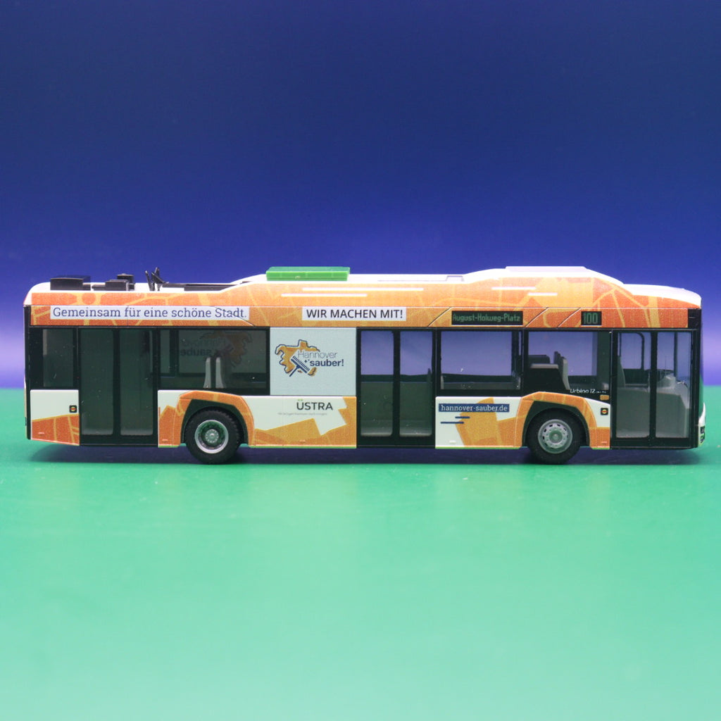 Solaris Urbino 12 Electric - Üstra Hannover - Linie 100 - Modellbus Rietze 73033