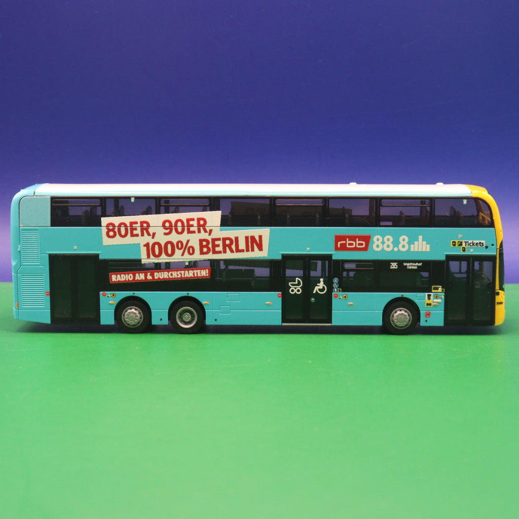 Alexander Dennis Enviro 500 - BVG Berlin - RBB 88.8 - Linie 255 Waldfriedhof Dahlem - Modellbus Rietze 78009