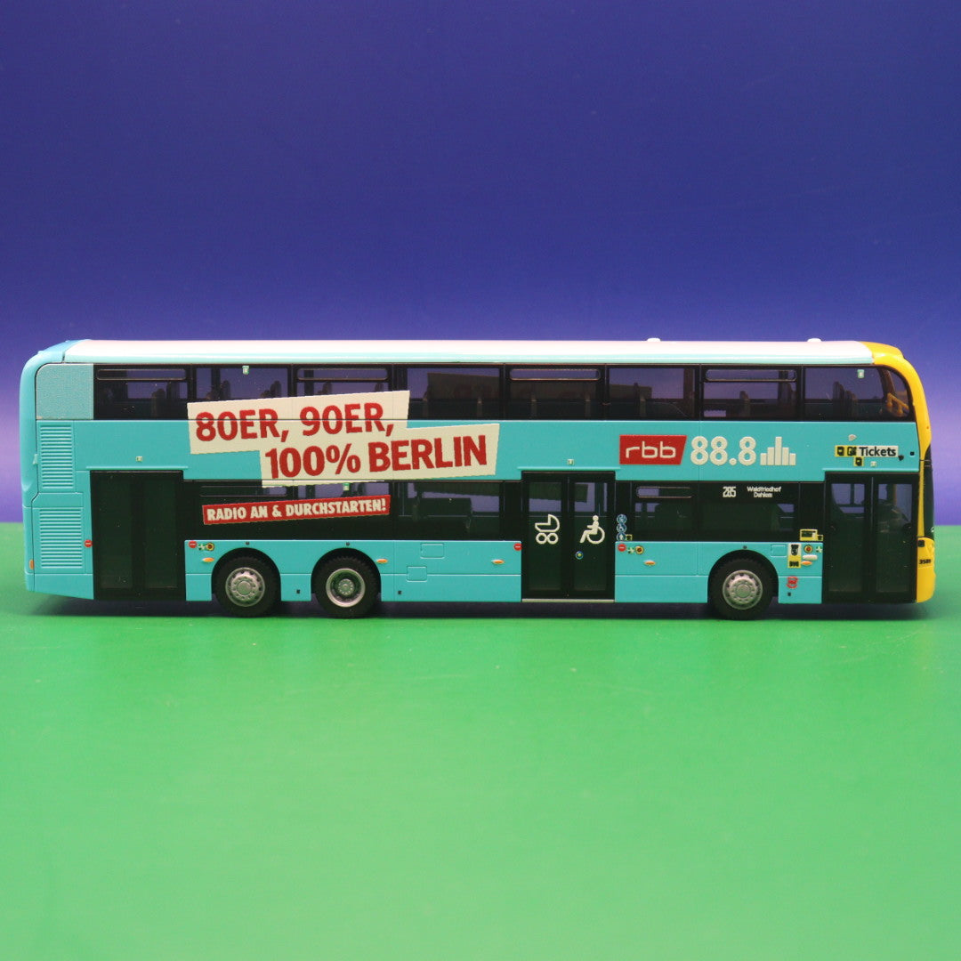 Alexander Dennis Enviro 500 - BVG Berlin - RBB 88.8 - Linie 255 Waldfriedhof Dahlem - Modellbus Rietze 78009