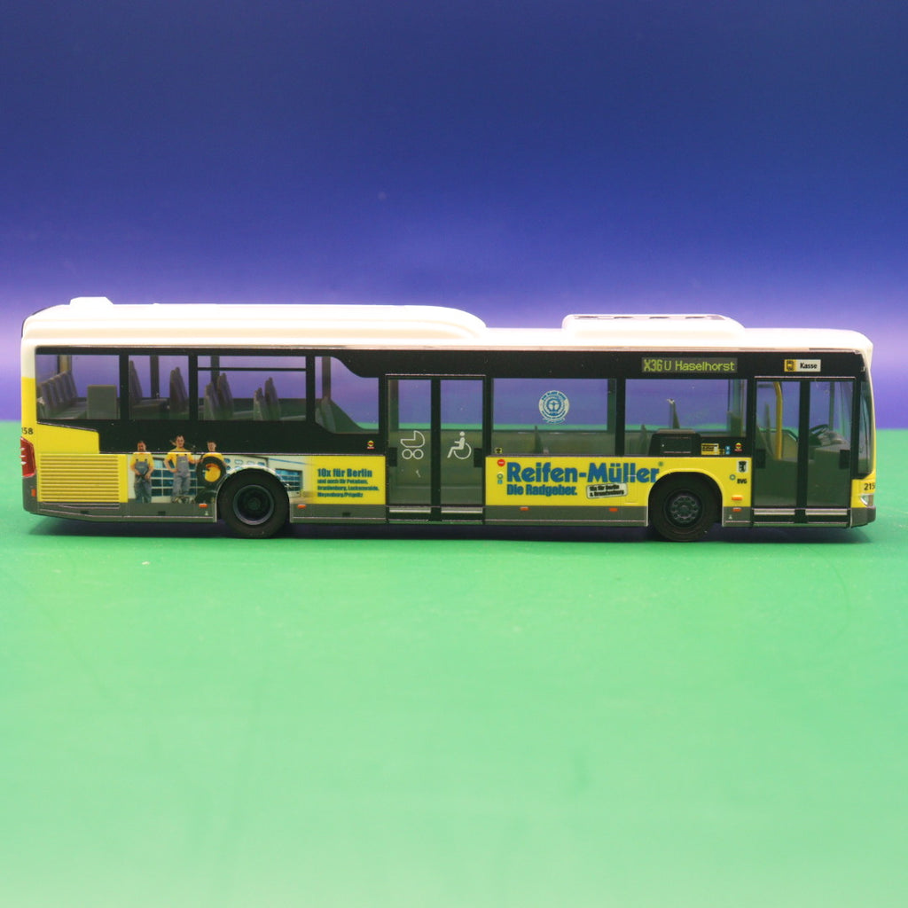 Mercedes Benz O530 Citaro LE - BVG Berlin - Reifen Müller - Linie X36 U Haselhorst - Modellbus Viessmann
