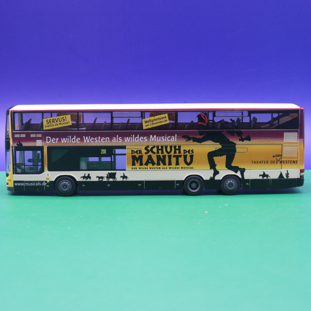 MAN Lions City DL07 - BVG Berlin - Der Schuh des Manitu - Modellbus Rietze 67712 (08/2009)