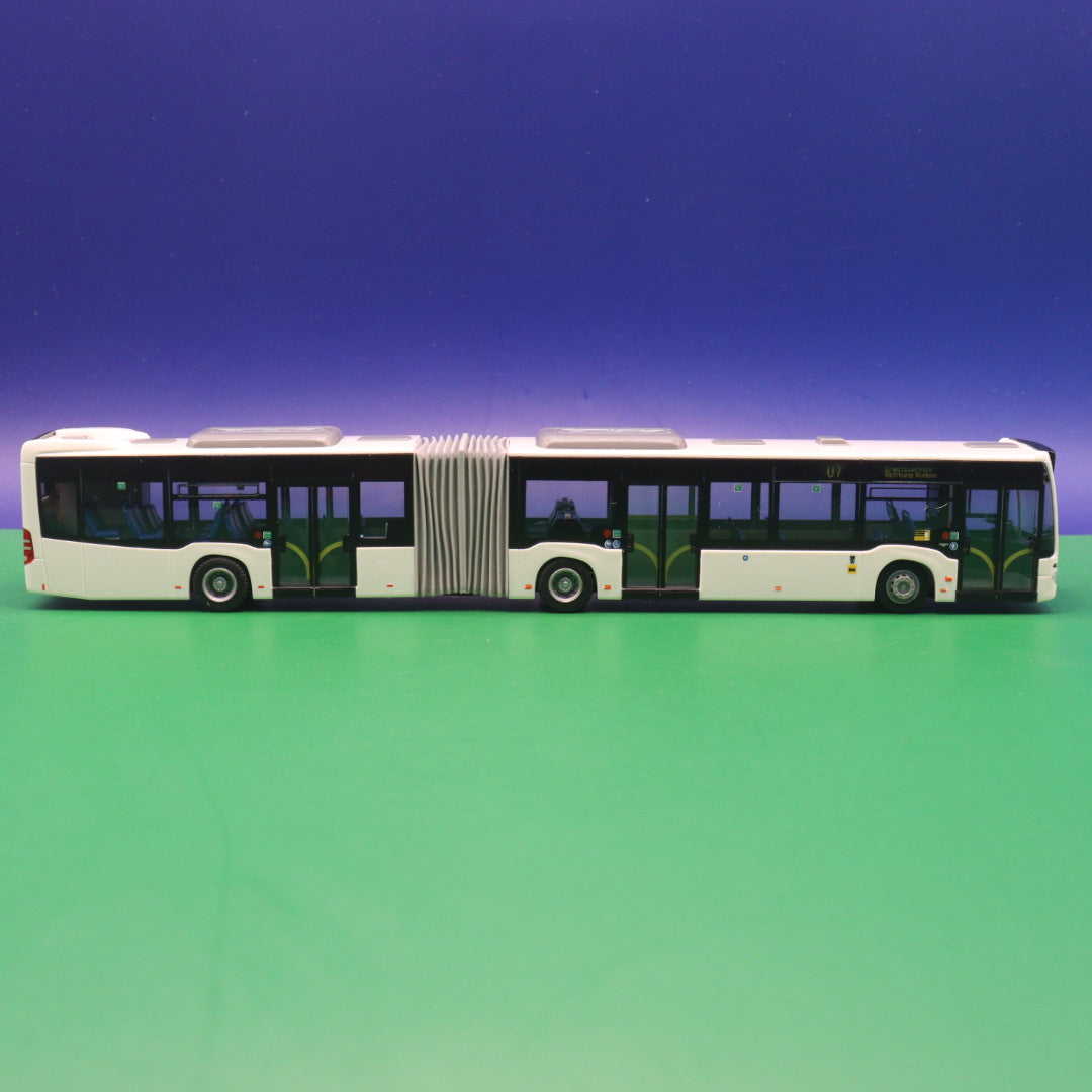 Mercedes Benz Citaro C2 G - BVG Berlin - Linie U7 Ersatzverkehr Richtung Rudow - LIMITIERTE AUFLAGE 150 Stück - Modellbus Rietze 73611