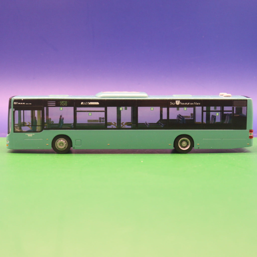MAN Lions City - traffiq - Frankfurt am Main - RMV - DB Regio Mitte - Linie X58 Flughafen Airport Terminal 1s - Modellbus Rietze 73926