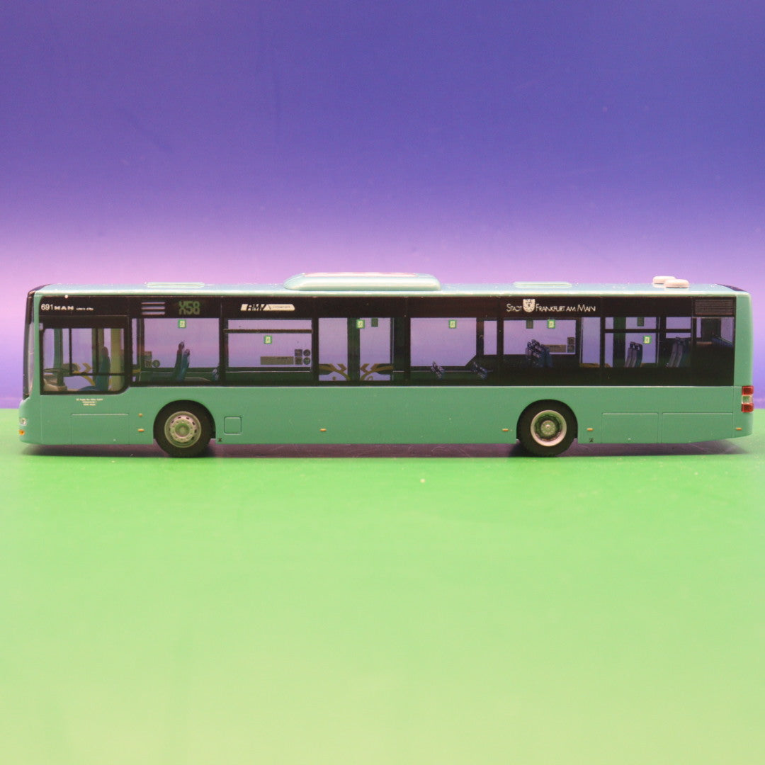 MAN Lions City - traffiq - Frankfurt am Main - RMV - DB Regio Mitte - Linie X58 Flughafen Airport Terminal 1s - Modellbus Rietze 73926
