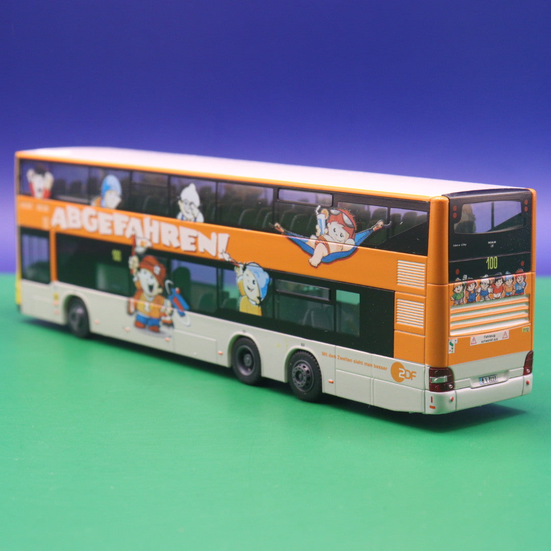 MAN Lions City DL 07 - BVG Berlin - ZDF, Abgefahren - Linie 100 S+U Alexanderplatz - Modellbus Rietze 67320