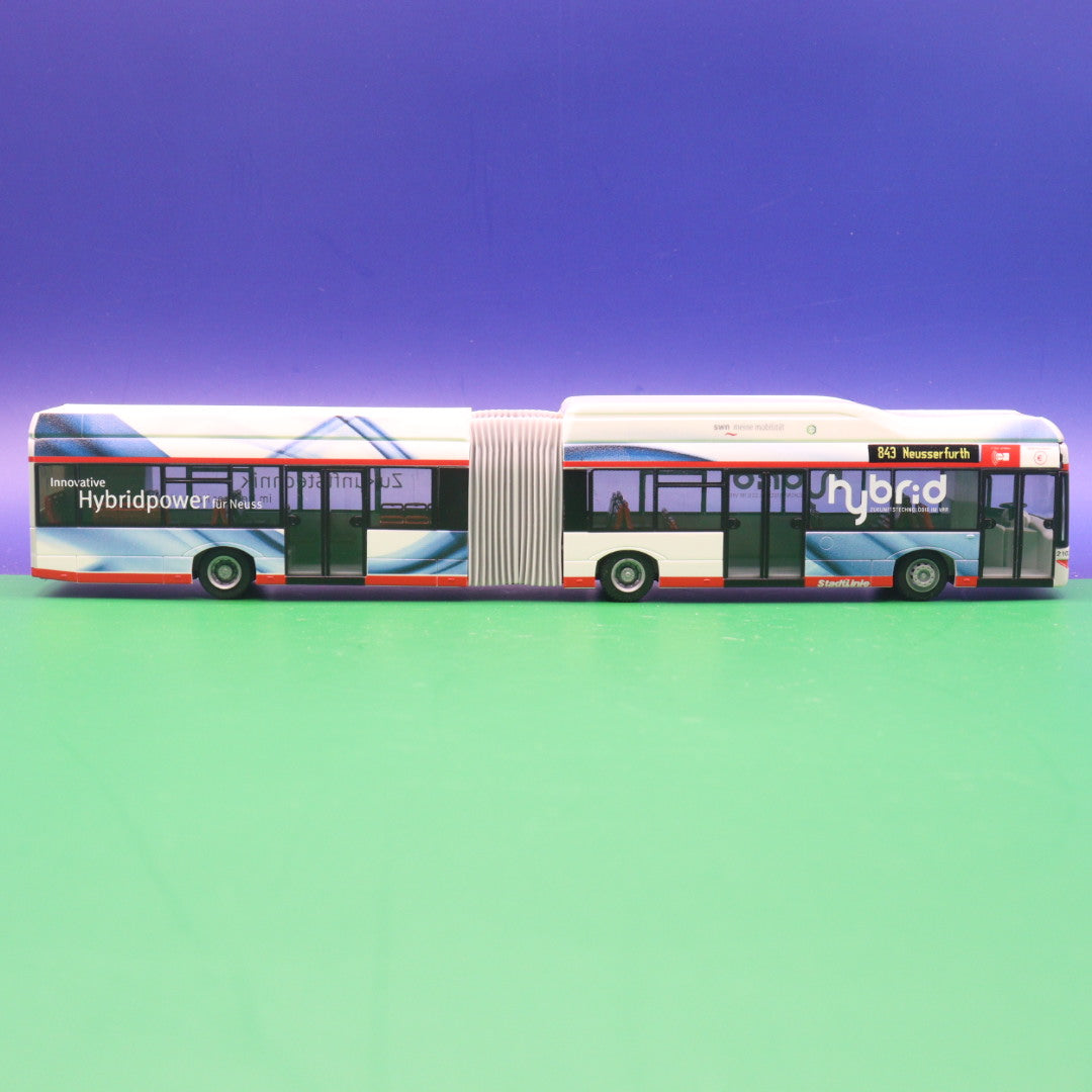 Solaris Urbino 18 Hybrid - Stadtwerke Neuss - Stadtlinie 843 Neusserfurth - Modellbus Rietze 69104