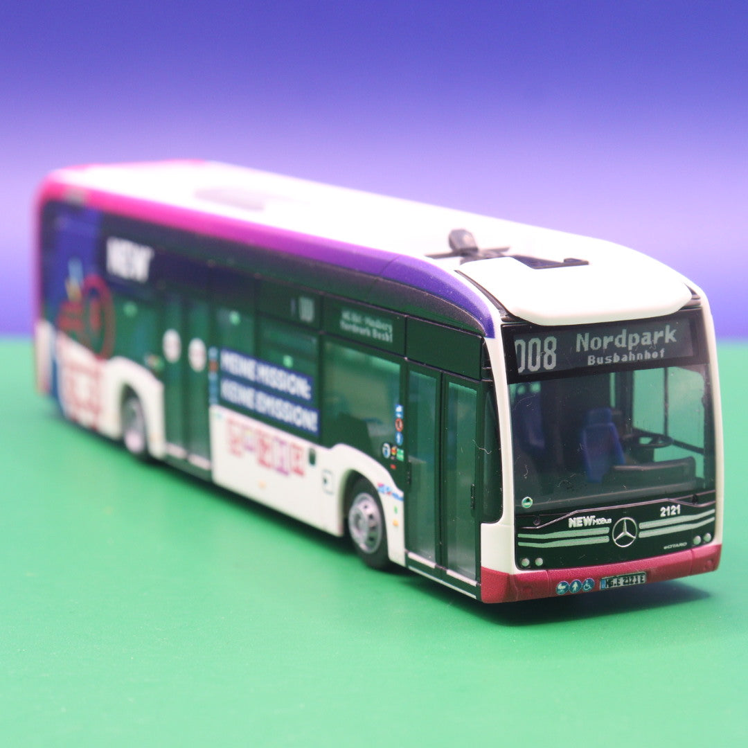Mercedes Benz eCitaro 12 - NEW MöBus - Linie 008 MG HBF - Meine Mission Keine Emission - Modellbus Rietze 75584