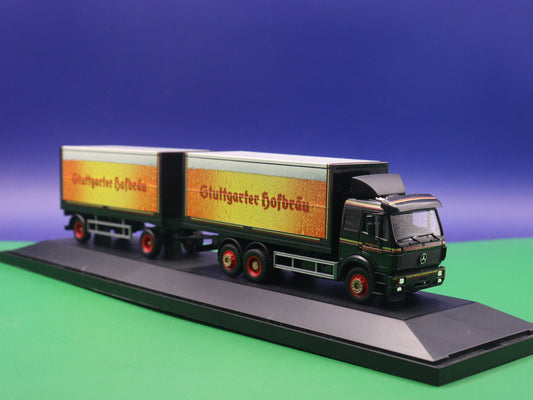 Mercedes Benz Lkw Modell - Stuttgarter Hofbräu - Herpa LKW Modell 1:87 H0