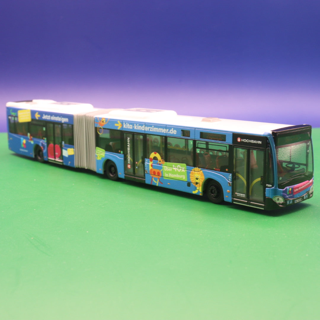 Mercedes Benz Citaro C2 G - Hochbahn Hamburg - Kita Kinderzimmer Linie 53 - Modellbus Rietze 73586