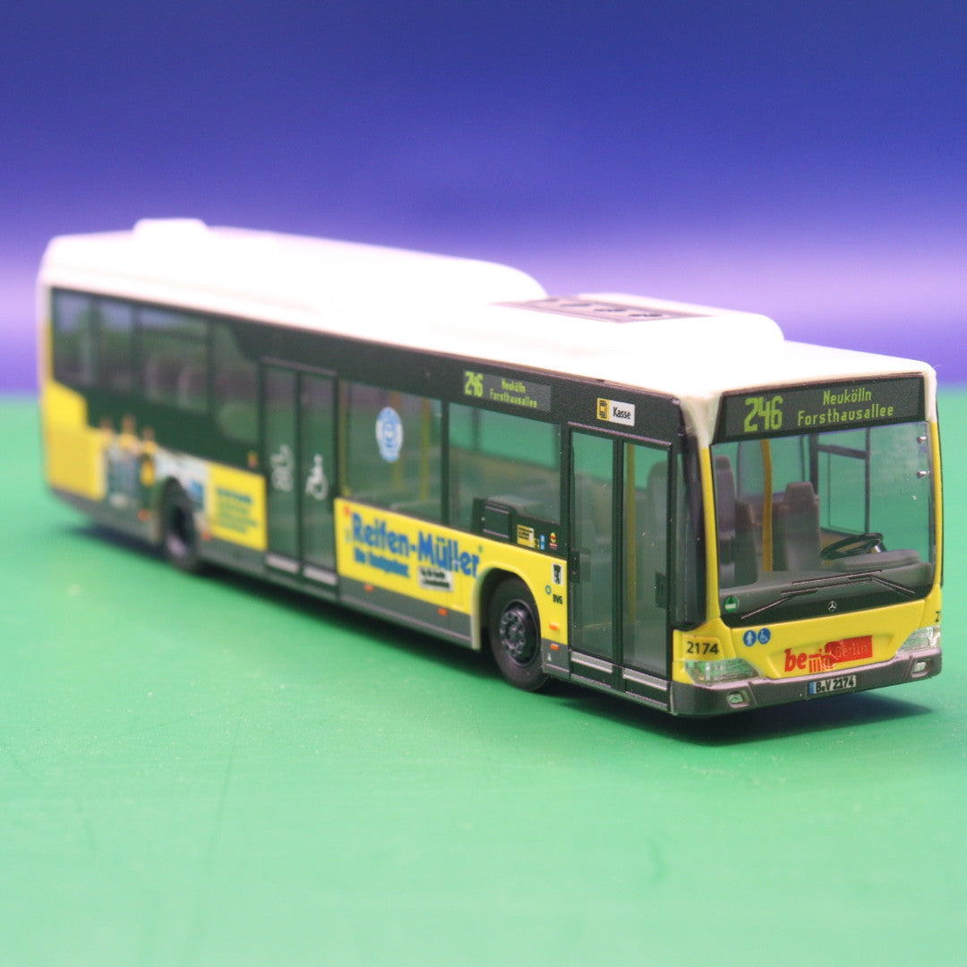 Mercedes Benz O530 Citaro LE - BVG Berlin - Reifen Müller - Linie 246 Neukölln Forsthausallee - Modellbus Viessmann