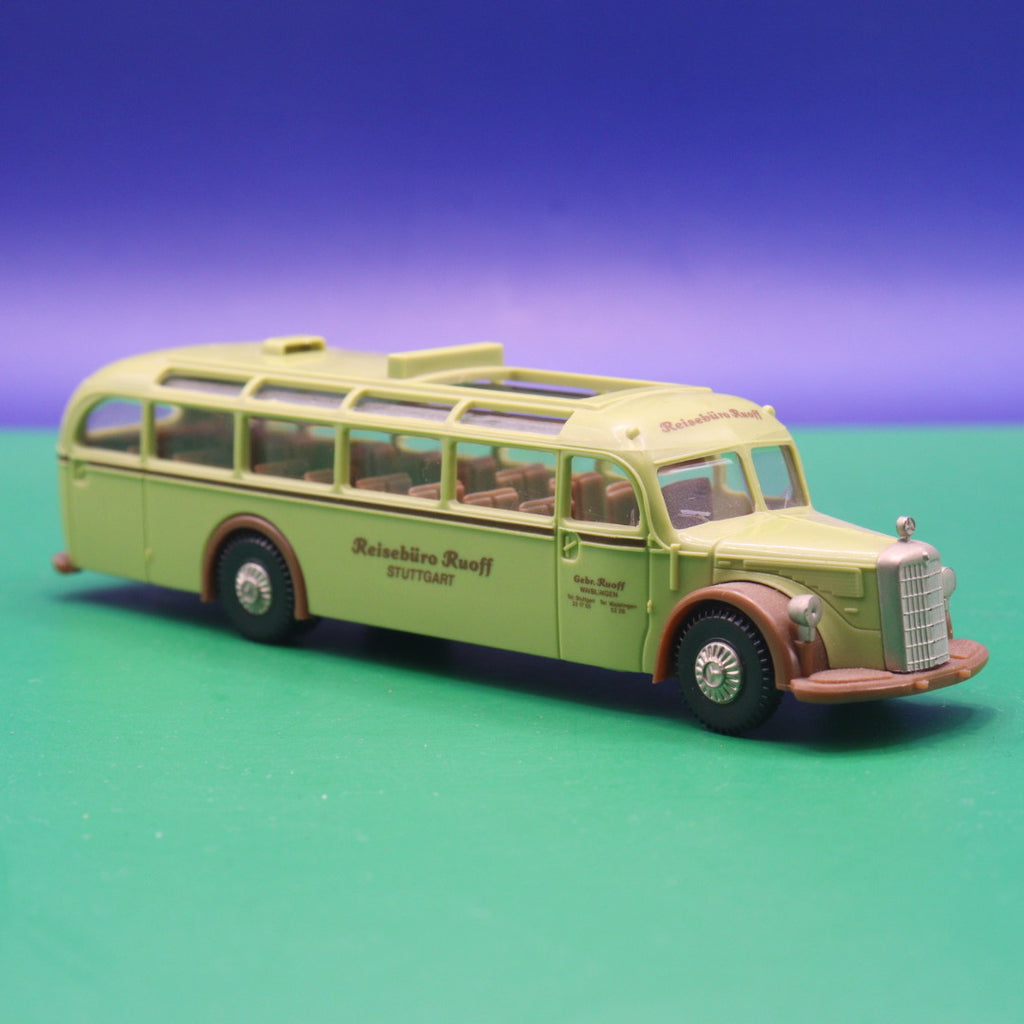 Mercedes Benz O 5000 - Reisebüro Buoff Stuttgart - Gebraucht, Ohne OVP - Modellbus Brekina