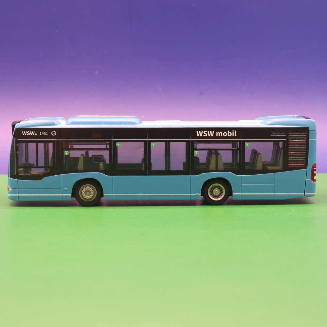 Mercedes Benz Citaro C2 K - WSW Wuppertal - Linie 650 Rensdorf Markt Klinik Bergisch Land -  Modellbus Rietze 67947