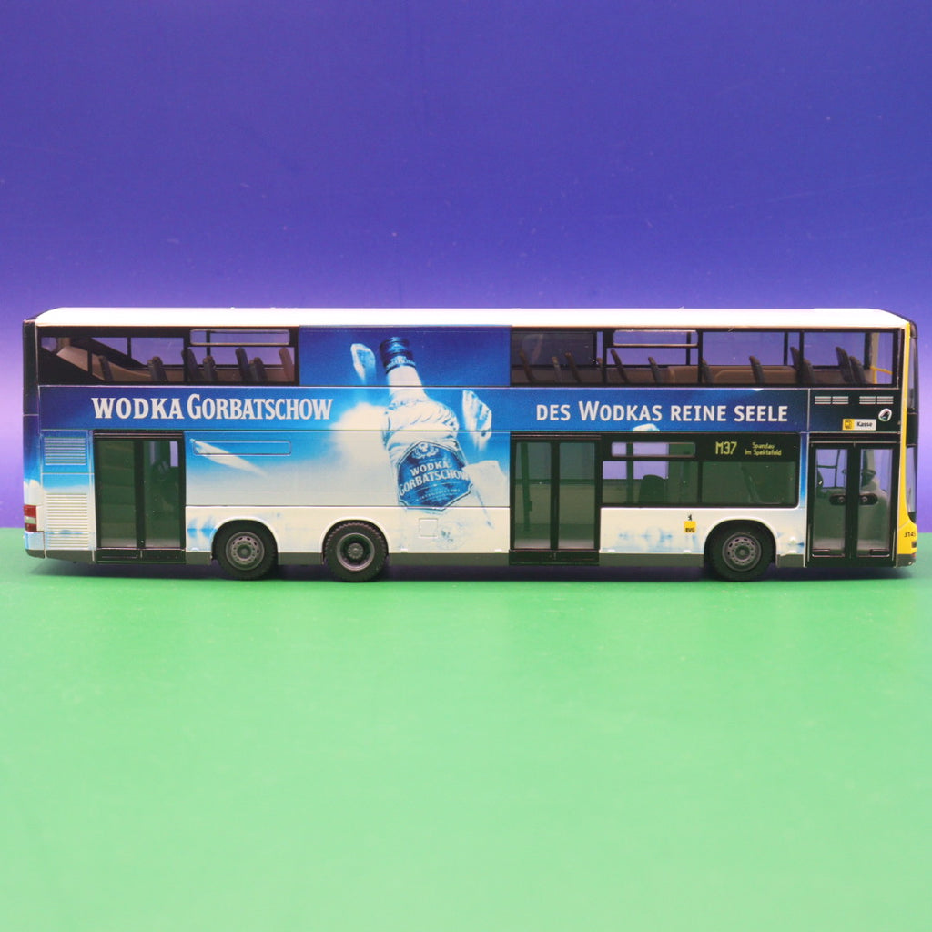 MAN Lions City DL 07 - BVG Berlin - Wodka Gorbatschow - Des Wodkas reine Seele - Modellbus Rietze 67324
