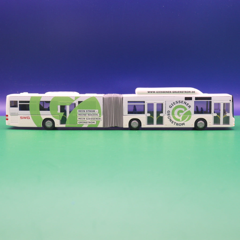 MAN Lions City G CNG - SWG Gießen - Giessener Grünstrom - Modellbus Rietze Mit Vitrine