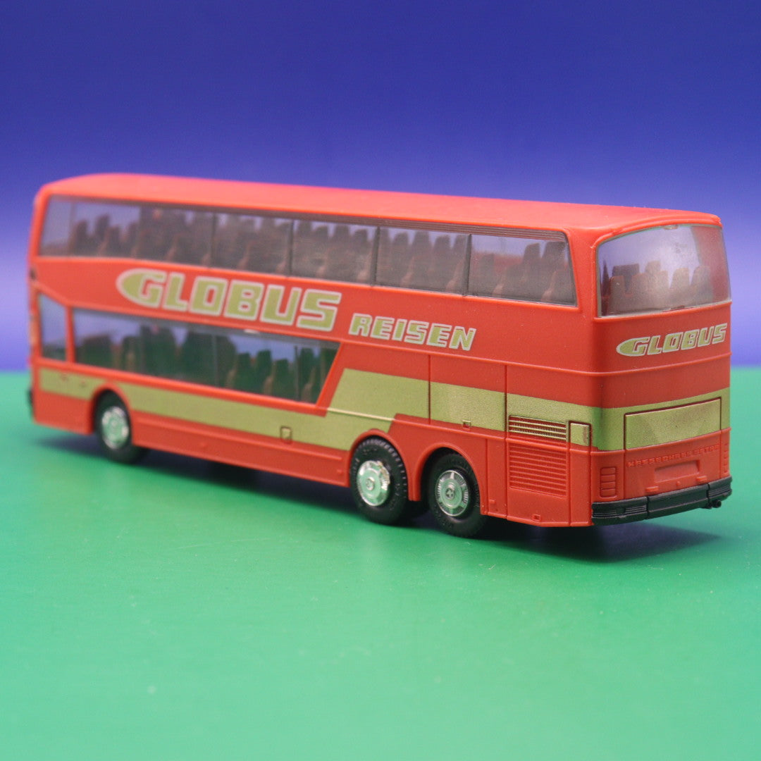 Setra S 228 DT - Globus Reisen  - Gebraucht, Ohne OVP - Modellbus Herpa