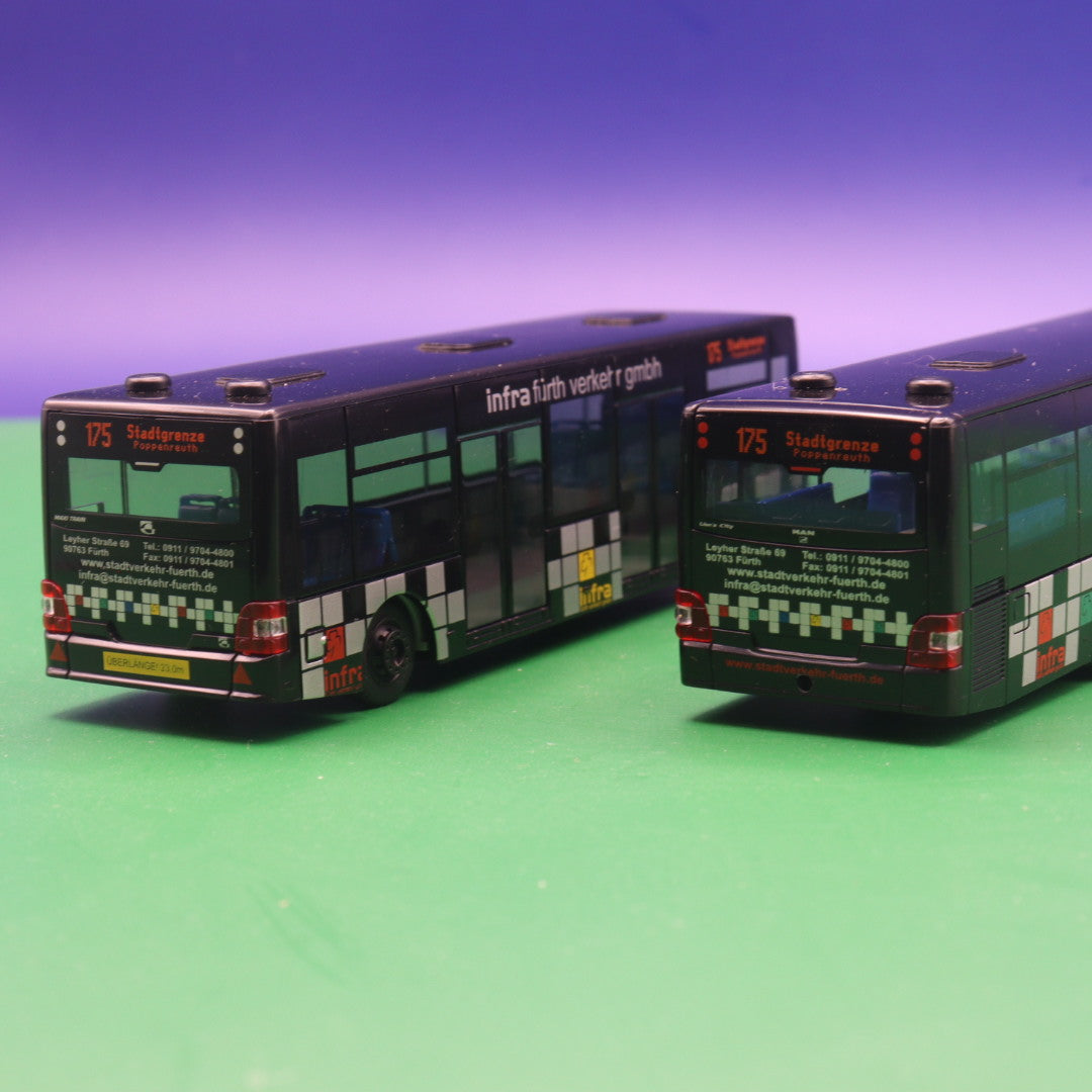 MAN Lions City 12 mit Anhängerwagen - Infra Fürth - Modellbus Rietze