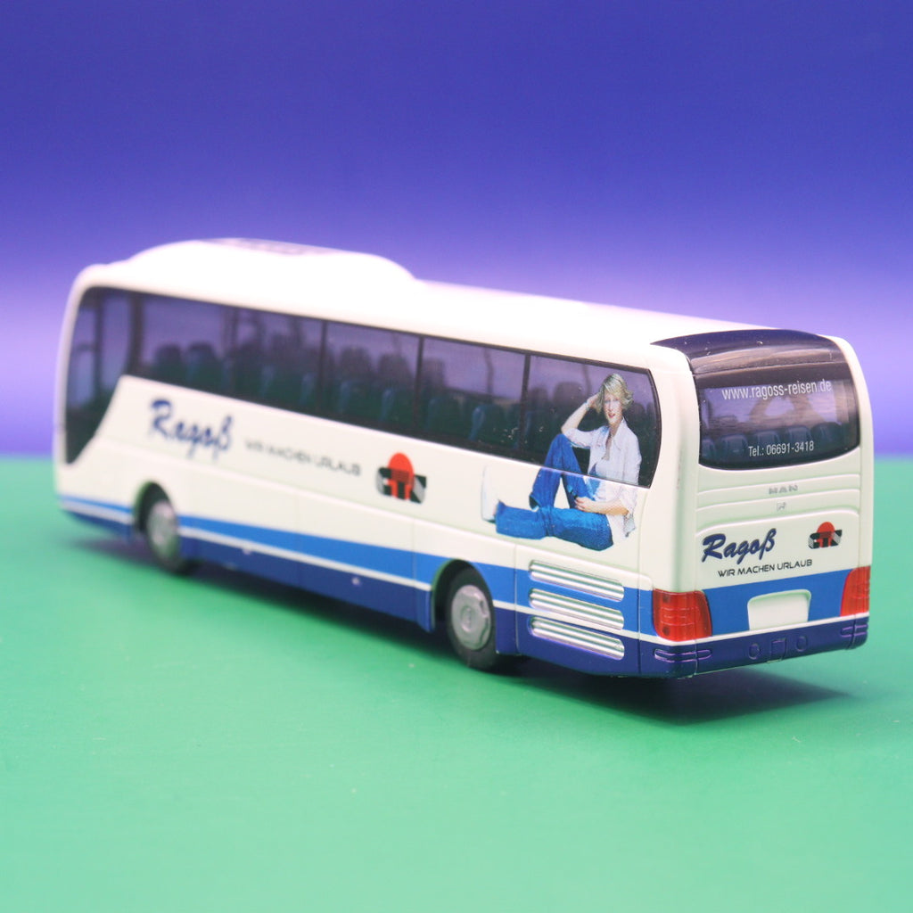 MAN R 07 Lions Coach - Ragoß Reisen - Wir machen Linie - Gebraucht, Ohne OVP - Modellbus Rietze