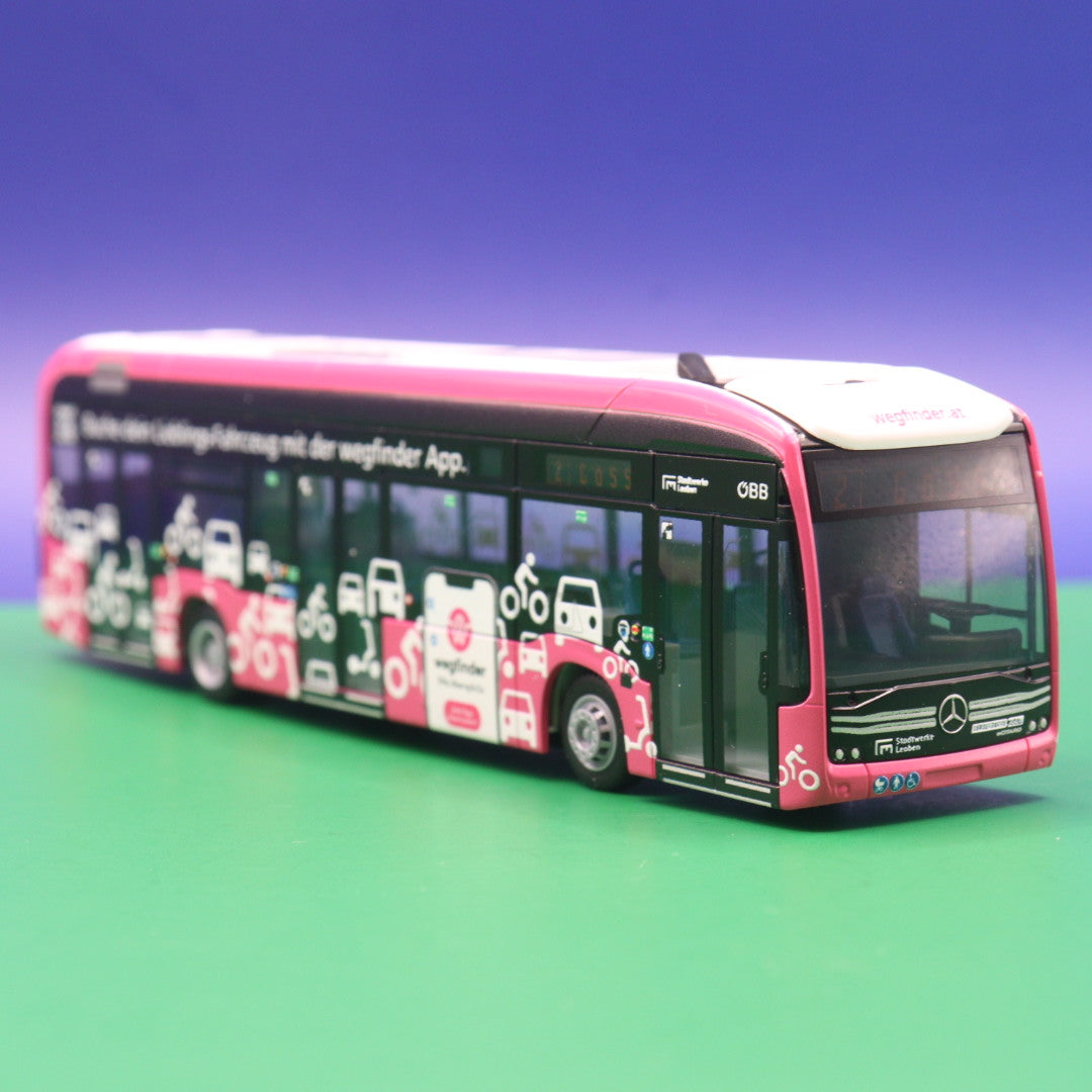 Mercedes Benz eCitaro - Stadtwerke Leoben - Wegfinder App - Österreich (AT) - Modellbus Rietze 75612