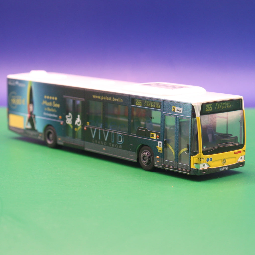 Mercedes Benz O530 Citaro Facelift E4 - BVG Berlin - Friedrichstadtpalast - Linie 265 Fischerinsel > 147 S+U Hbf - LIMITIERTE AUFLAGE 150 Stück - Modellbus Rietze 66899