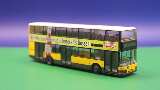 MAN/ABB Henschel DN 95 - BVG Berlin - Werder Feinkost - Modellbus Rietze 67512 (Erscheinungsjahr: 06/2009) OHNE OVP