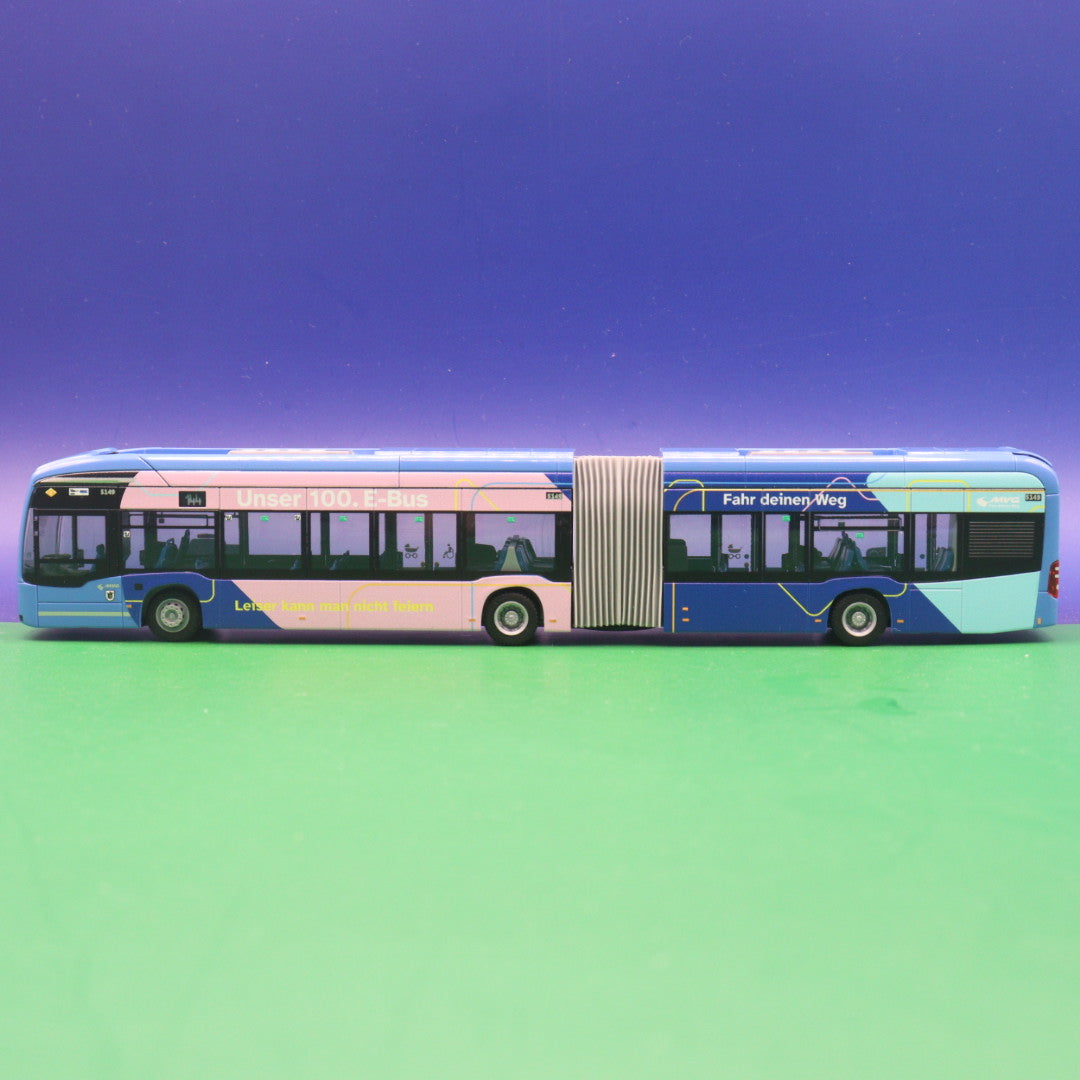 Mercedes Benz eCitaro G - MVG München - 100. E Bus - Linie 144 Scheidplatz U - Modellbus Rietze 77639