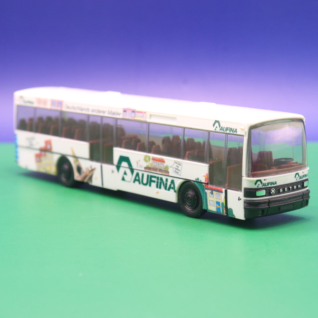 Setra S 215 SL - Aufina Makler - Gebraucht, Ohne OVP - Modellbus Herpa