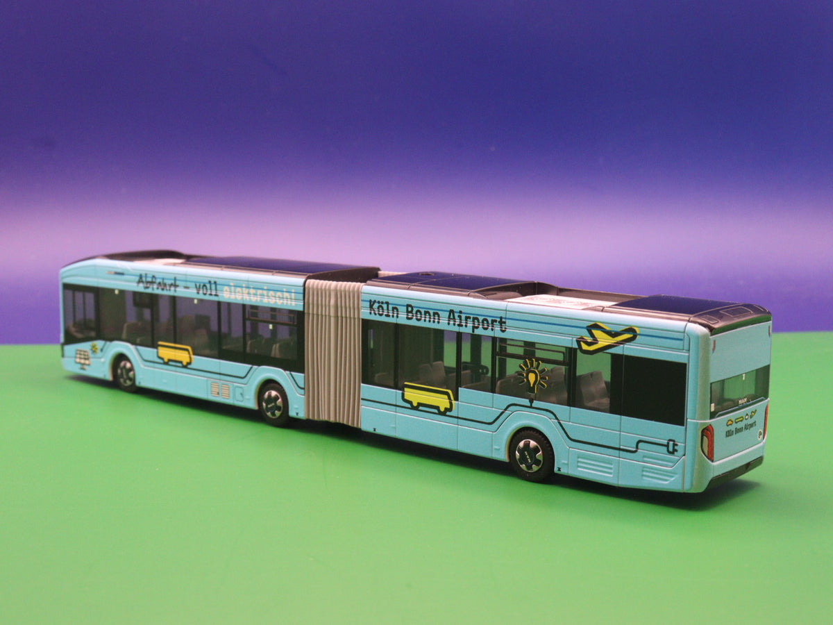 Rietze MAN Lions City 18 E, Cologne-Bonn Airport model bus 76509