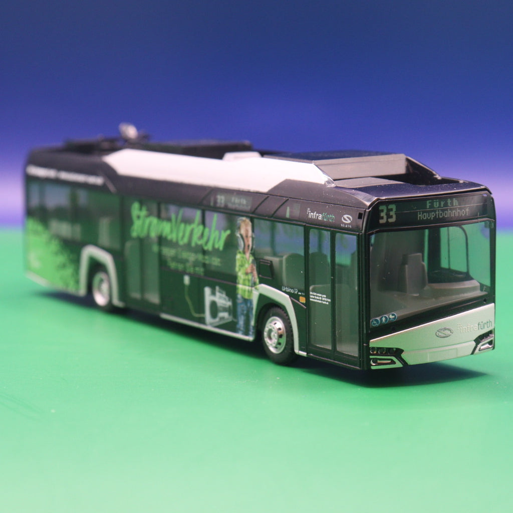 Solaris Urbino 12 Electric - Infra Fürth - Stromverkehr - Modellbus Rietze 73020