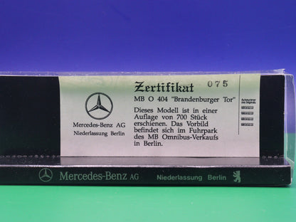 Mercedes Benz O 404 - BERLIN Werbemodell Brandenburger Tor (1 von 700) - Modellbus Rietze Reisebus
