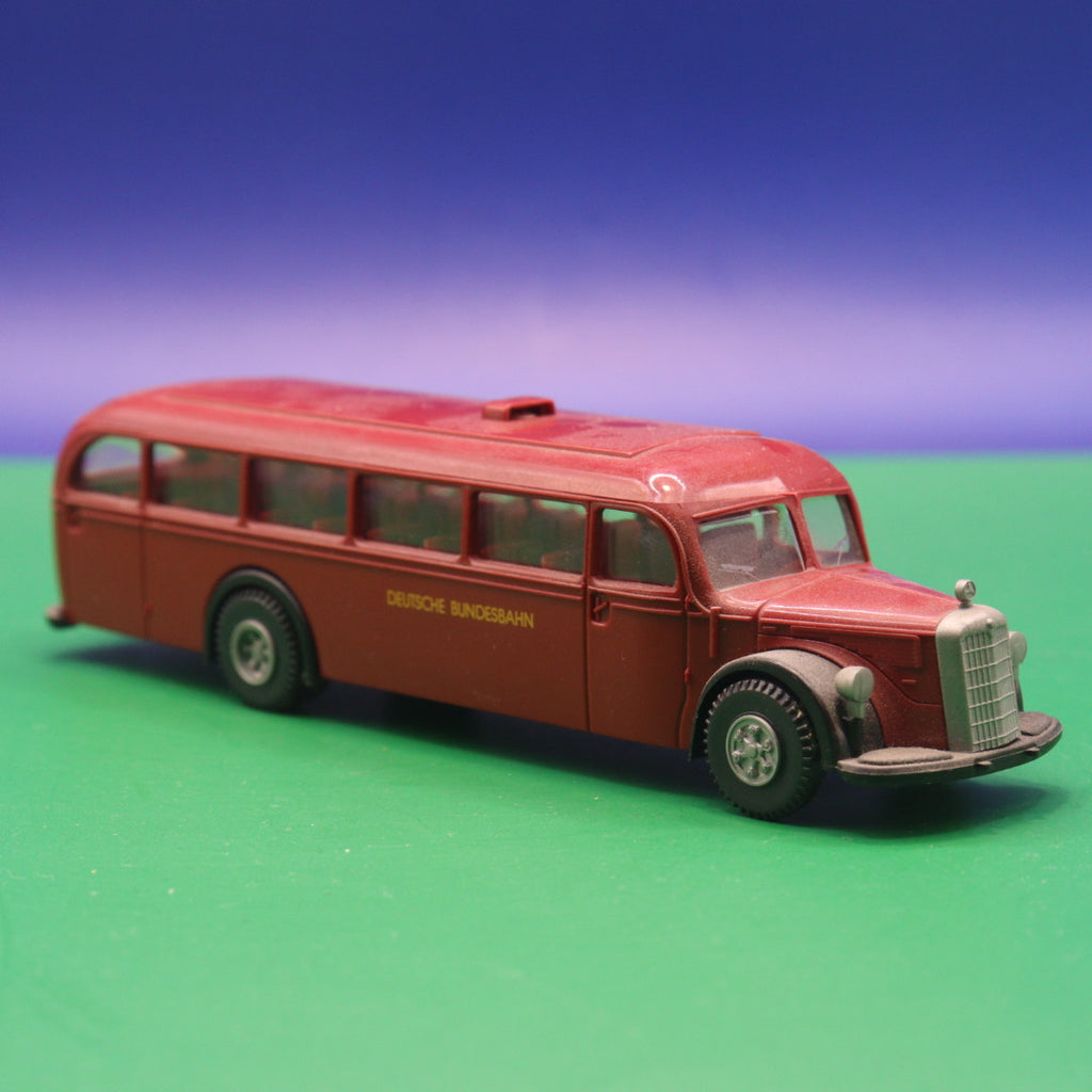 Mercedes Benz O 5000 - Kirschrot Deutsche Bundesbahn - Gebraucht, Ohne OVP - Modellbus Brekina