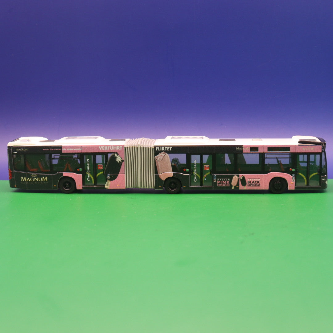Mercedes Benz Citaro C2 G  - Magnum Eis - Hochbahn Hamburg - Modellbus Rietze 69573