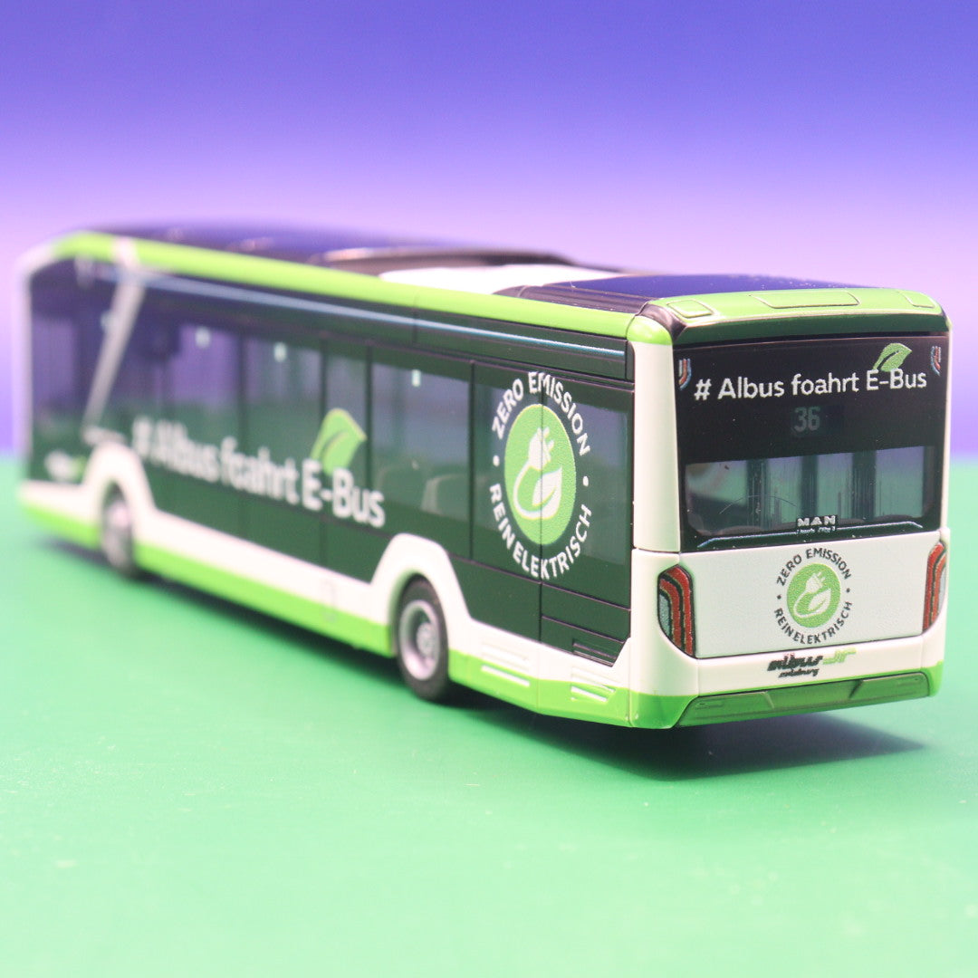 MAN Lions City 12E - Albus - (AT) Österreich - Linie 36 Waiserfeld Wals Feuerwehr - Modellbus Rietze 76321