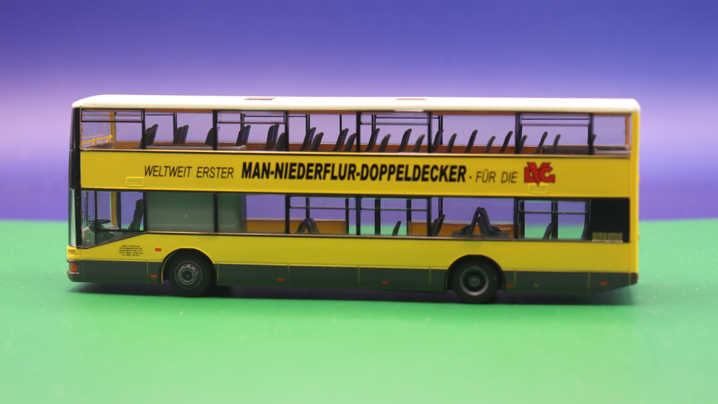 MAN/ABB Henschel DN 95 - BVG Berlin - Weltweit erster MAN-Niederflur (Leihwagen LVG Lübeck 1996) - Modellbus Rietze 67526 (Erscheinungsjahr: 08/2015)