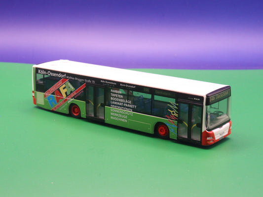 MAN Lions City - KVB Köln - RAFA Malerbedarf Linie 146 Deckstein- Modellbus Rietze 67472