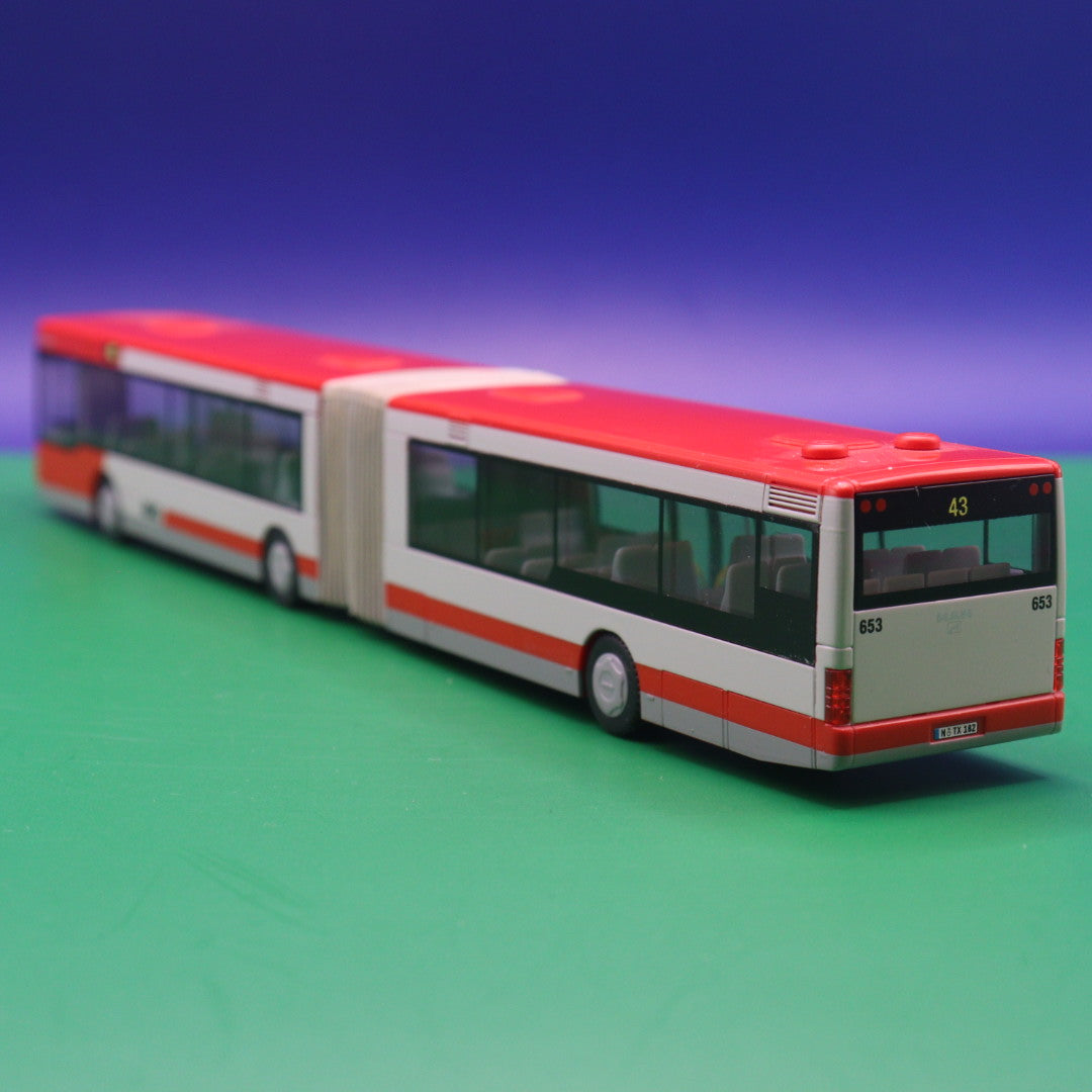 MAN NG - VAG Nürnberg - Linie 43 Hauptbahnhof - Ohne Zurüstteile - Modellbus Rietze